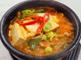 Korean food, aged kimchi stew