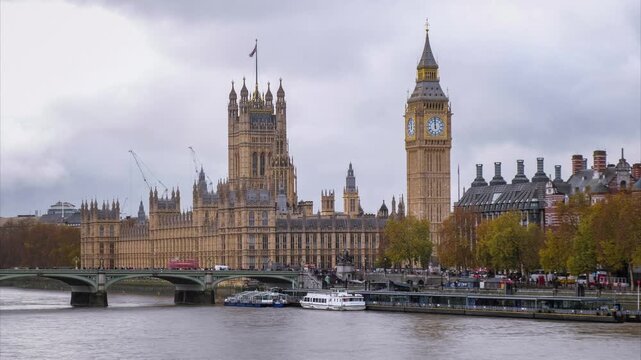 London Timelapse-  Houses Of Parliament- Palace of Westminster