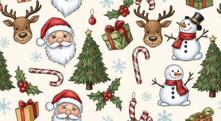 Christmas Doodle Pattern