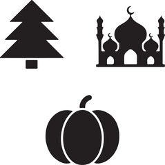 Holiday and Seasonal Icon Set