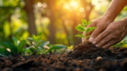 Promoting sustainability and community engagement through tree planting and gardening initiatives