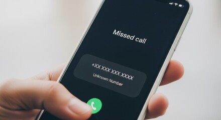 Unknown number calling: Telephone fraud and phishing attempt