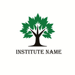 Obraz premium Education institute tree logo design