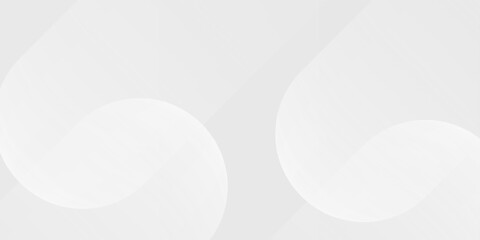 White geometric design banner background. futuristic technology concept