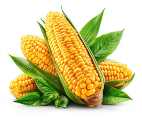 Obraz premium Corn isolated on white background