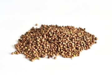 Food aromatic seasoning coriander seeds.