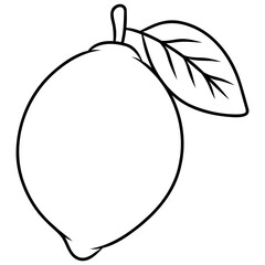 lemon fruit vector icon