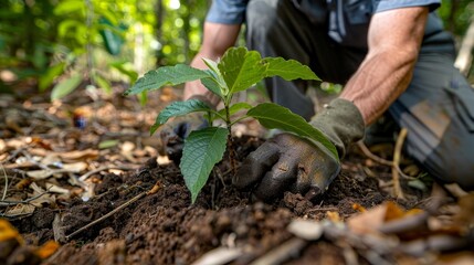 Promoting sustainability and community engagement through tree planting and gardening initiatives