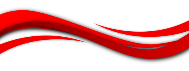 Abstract red waves flowing on black background design