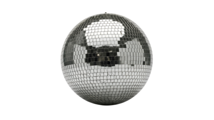 Classic Disco Ball Isolated on Black for Retro Party Celebrations