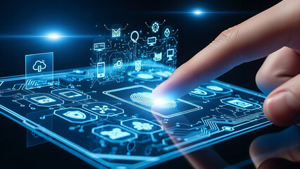 Futuristic Digital Interface Technology Innovation