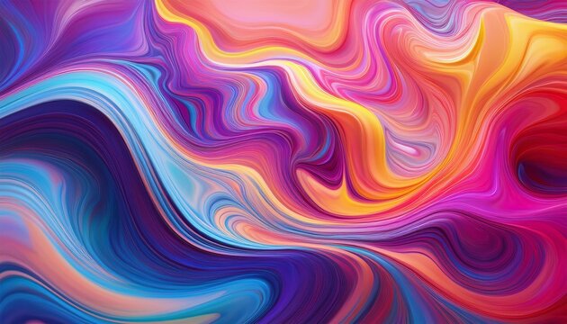 abstract liquid art background with fluid motion and colorful waves for modern design trends - Powered by Adobe