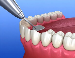 tooth and dental tools