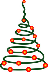 abstract christmas tree