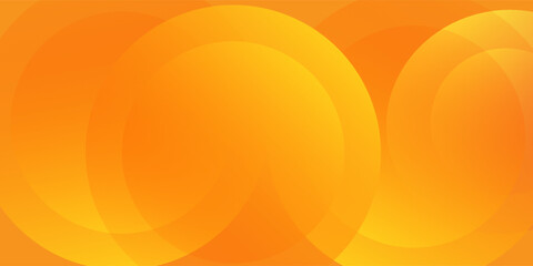 Abstract orange background with circles. Vector illustration