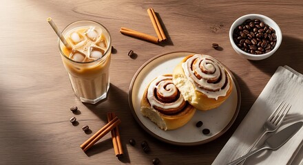 cup of coffee with chocolate and cinnamon
