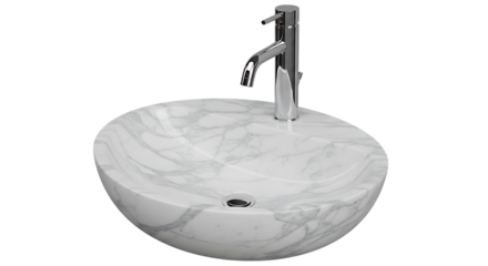 Modern Marble Sink with Chrome Faucet a Stylish Addition to any Bathroom Design or Renovation Project offering a Touch of Luxury and Elegance with its Sleek Lines and High Quality Materials