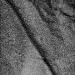 Abstract Black and White Crumpled Fabric Texture Background