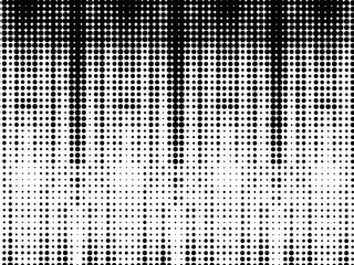 Abstract Black and White Halftone Effect Background