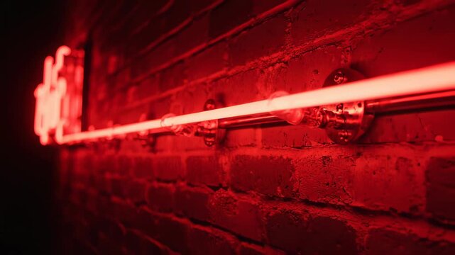 A striking neon sign reading No Smoking adorns a dark brick wall in this atmospheric image, capturing the stark warning of cautionary signs and warnings in our lives that convey the importance.