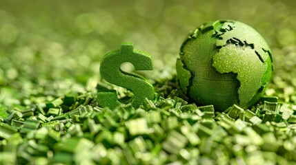 Global inflation impact illustrated by earth model surrounded by rising economic pressure symbols