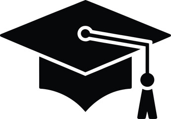 Graduation cap icon symbol education achievement academic degree