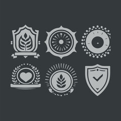Design elements collection for crest making