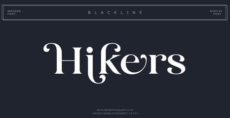 Abstract Fashion font alphabet. Minimal modern urban fonts for logo, brand etc. Typography typeface uppercase lowercase and number. vector illustration