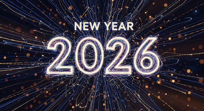 Happy new year 2026 design - Powered by Adobe