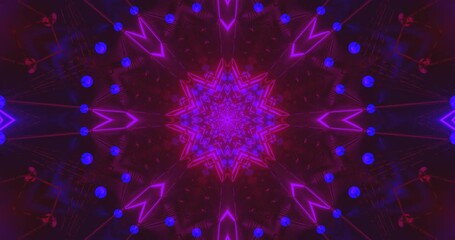 Colorful tunnel video loop with pulsating lights creates a seamless motion background for screensaver or live wallpaper