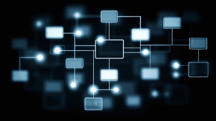 An illustration of interconnected nodes, displaying a network of linked concepts, perfect for data visualization and conceptual frameworks.