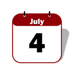 4 july Calendar Date