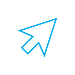 Arrow cursor mouse pointer line icon