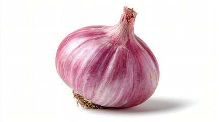 Fresh single red garlic, Whole purple garlic bulb