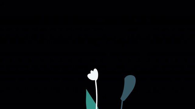 4K colorful flower animation, transparent background, blooming petals, floral motion graphics, neon floral animation, gradient petals, seamless loop, vibrant botanical animation, abstract flower shape