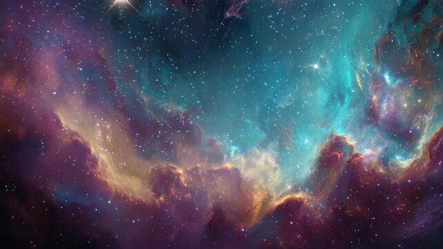 Colorful space galaxy cloud nebula. Stary night cosmos. Universe science astronomy. Supernova background
