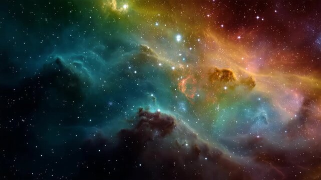 Colorful space galaxy cloud nebula. Stary night cosmos. Universe science astronomy. Supernova background