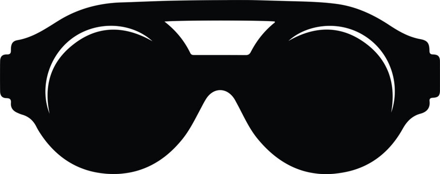 Illustration Safety goggles eye protection equipment isolated silhouette vector
