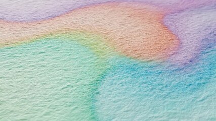 Colorful bird perched on abstract wavy wall with vibrant rainbow colored background, radiating playful freedom concept perfect for carefree creative vibe or breaking free from constraints in.