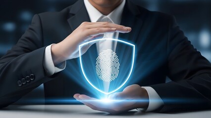 Digital security solution, biometric fingerprint protection shield