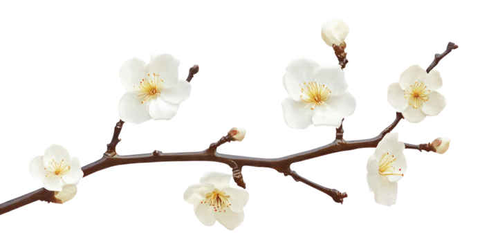 PNG Botanical flower flowers illustration blossom. - Powered by Adobe