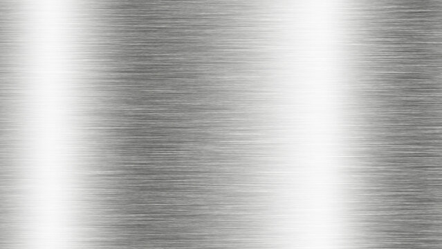Brushed metal texture background with reflective light effect