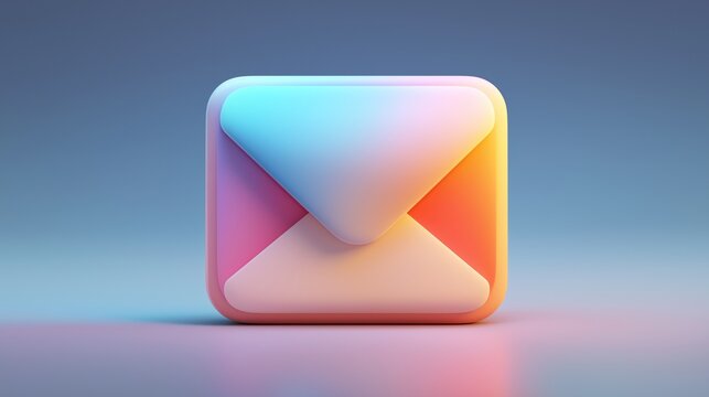 Gradient 3D Envelope/Email Icon