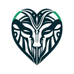 Tribal Heart Vector Icon, Ethnic Design Vector Icon Set of Various Transportation Vehicles