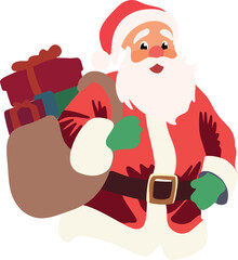 Santa Claus with Sack of Gifts