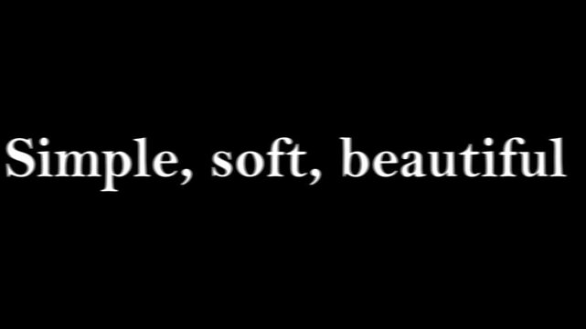 serene and minimalist artistic image representing 'Simple, soft, beautiful.'