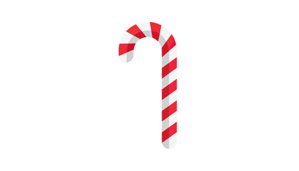 Obraz premium Classic red white striped candy cane confection.