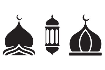 Islamic Architecture Mosque Dome Silhouettes