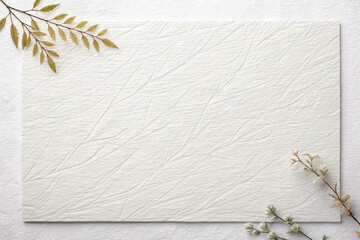 old paper with autumn leaves on wooden background
