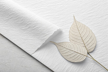 leaf on a white background